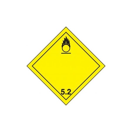 Accuform TDG PLACARD CLASS 5 10 34 in x 10 TCP522RM1 TCP522RM1